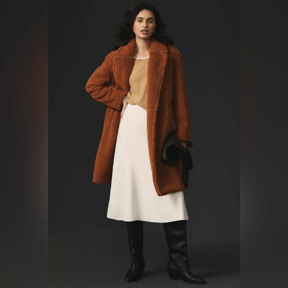 Anthropologie Silas Sherpa Coat Size Large NWT